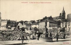 Baccarat CPA the street of the bridges and the church of Deneuvre