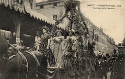 Nancy - Cortege Historique 1909 - Le Char de la Lorraine - CPA TOP