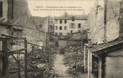 Nancy - Bombardement de 9 10 Septembre 1914 Ruines de la Fabrique prise de la Rue Jeannot - CPA 