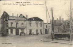 Badonvillier - Rue de la Gare apres les combats et l'invasion bavaroise de 12 aout - - CPA 