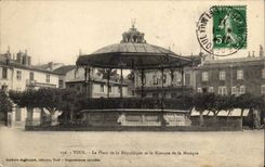 Toul CPA der Ort der Republik und der Kiosk von Musik