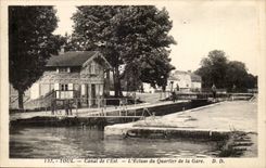 Toul CPA Kanal des Ostens der Verschluss des Bezirkes der Station