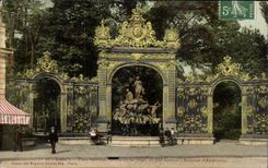 Nancy CPA Place Stanislas Grilles en fer forge de Jean lamour fontaine d'Amphitrite