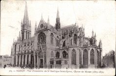 Nancy CPA Vue d'ensemble de la basilique Saint Eprvre oeuvre de Morey (1863 1875)
