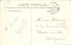 CPA in Provence Standard Woman of arlesienne (folklore costume)