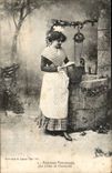 CPA Paysanno Provencalo (the lettro of Charloun) (folklore Provence woman) TOP