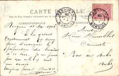 CPA Paysanno Provencalo (the lettro of Charloun) (folklore Provence woman) TOP