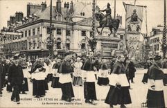 Orleans CPA Festivals of Jeanne of arc May 7th and 9th 1920 the banner of Jeanne of arc
