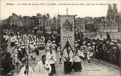 Orleans CPA Festivals of Jeanne of arc May 7th and 9th Standard of Jeanne of arc offered by the Ladies of the city