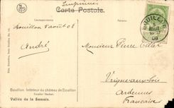 Belgium Interior Bubble CPA of the castle of Bubble Staircase Vauban Valley of SEmois