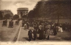 Paris CPA Avenue du Bois de Boulogne