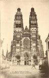 Tours - La Cathedrale - facade occidentale - CPA 
