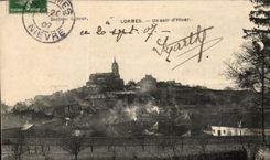 Lormes - One evening of winter - CPA