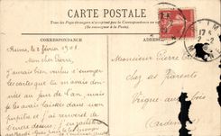 CPA Reims the street of VEsle