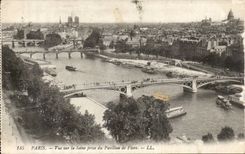 CPA Paris Vue sur la Seine prise du pavillon de Flore