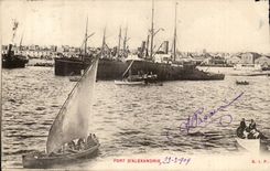 CPA Egypt Egypte Port d'Alexandrie Bateaux Boat ship