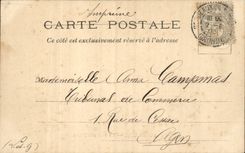 Bordeaux - the Gate - horse - CPA