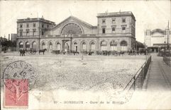Bordeaux - Station of the Country house - train - CPA