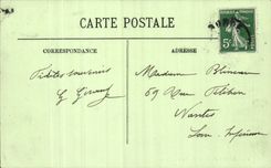 Bordeaux - Thetre French - horse strolling woman with parasol - CPA