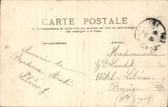 Bordeaux - Station of Orleans - horse - White horse with blinders - CPA