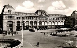 Toulouse CPA La gare Maubiau et le pont sur le canal de Midi