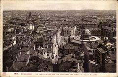 Toulouse CPA Vue panoramique sur les quartiers des Carmes et Saint Etienne