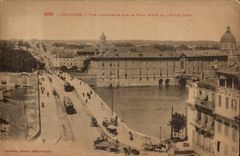 Toulouse CPA Vue plongeante sur le pont neuf et l'hotel Dieu