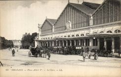 Orleans CPA Places Albert Train station 1st