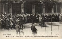 Orleans CPA festivals of Jeanne of arc May 7th and 8th Reception of the Foch Marshal by the authorities