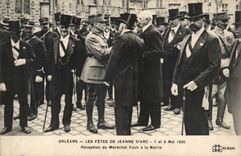 Orleans CPA festivals of Jeanne of arc May 7th and 8th 1920 Reception of the Foch Marshal to the town hall