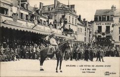 Orleans CPA festivals of Jeanne of arc May 7th and 8th 1920 platforms
