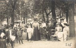 Real photo Portrait of family (folklore costume)