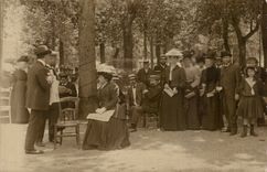 Real photo Portrait of family (folklore costume)