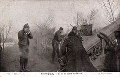 CPA In Belgium the shooting of Rimailho (gun militaria)