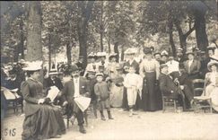 Real photo Portrait of family (folklore costumes)