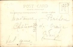 Real photo Couple Castle of Graize Brison (folklore costume)