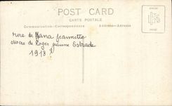 Real photo Women Jeanne Estrade (folklore costume)