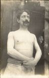 Real photo Man naked chest (Mrs Falquet Leicester Public garden London london)