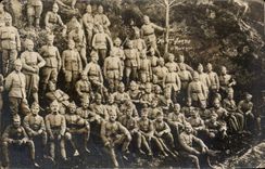 Real photo Soldiers militaria group C Left March 27th 1920