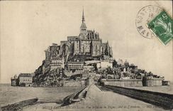 Mont Saint Michel - Seen from of the Dam - the CPA