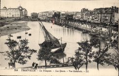 Trouville - Drums - Quays - View - CPA