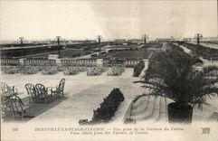 Deauville - the Flowered Beach - Seen from of the Terrace of the Casino - View taken from the Terrace of the Casino - CPA