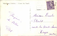 Small valley - Ruoms - Entrance of the Tunnels - CPA