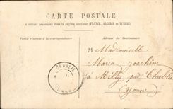 Fantaisie - Couple - velo - cycliste - J'ai voulu te revoir pour te dire comme tu es jolie - CPA