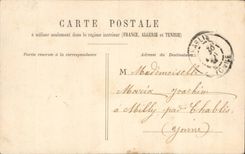 Fantaisie - Couple - velo - cycliste - J viens pres de moi et parons d'amour - CPA