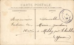 Fantaisie - Couple - Pense a moi quand ta voile te conduit vers l'espoir - CPA 