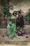 Fantaisie - Couple - La douce Main que vous m'abandonnez - CPA 