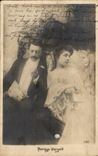 Fantaisie - Couple - Mariage d'argent - wedding - CPA 