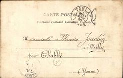 Fantaisie - Couple - Mariage d'argent - wedding - CPA 