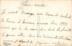 Fantaisie - Couple - Bonne Annee - CPA